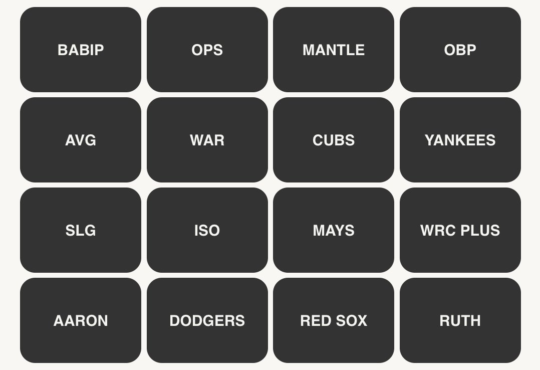 MLB Connections #1
