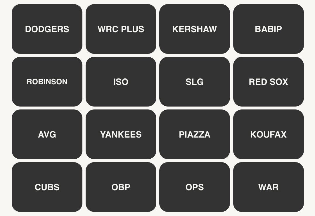 MLB Connections #121