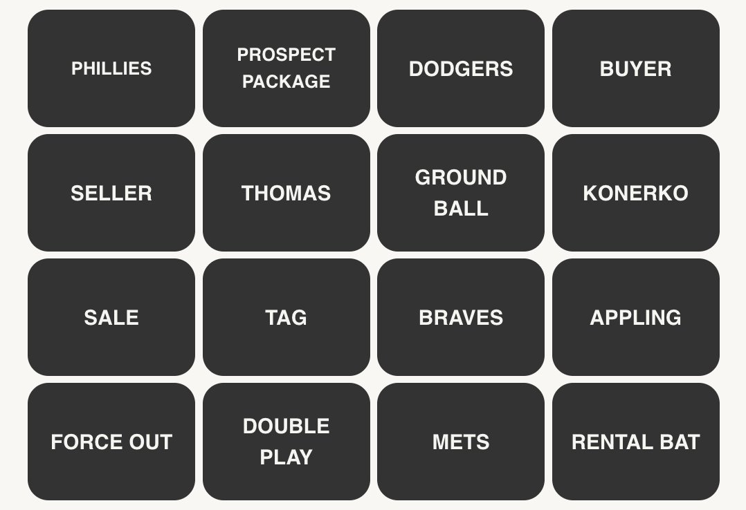 MLB Connections #124