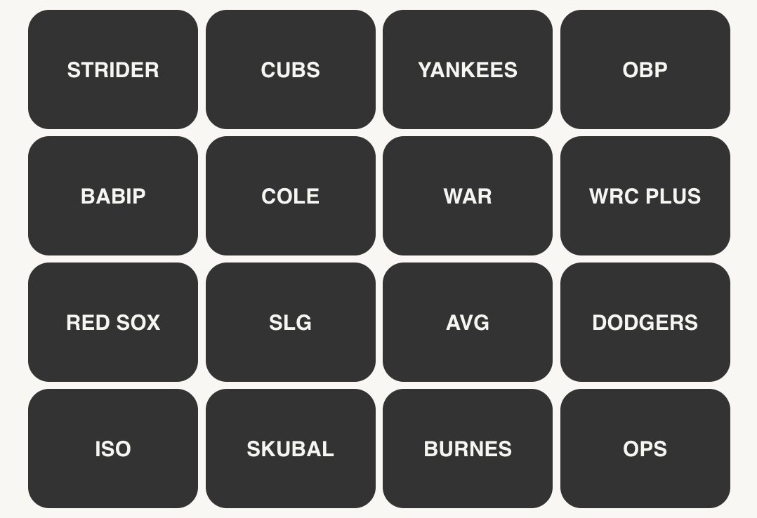 MLB Connections #201