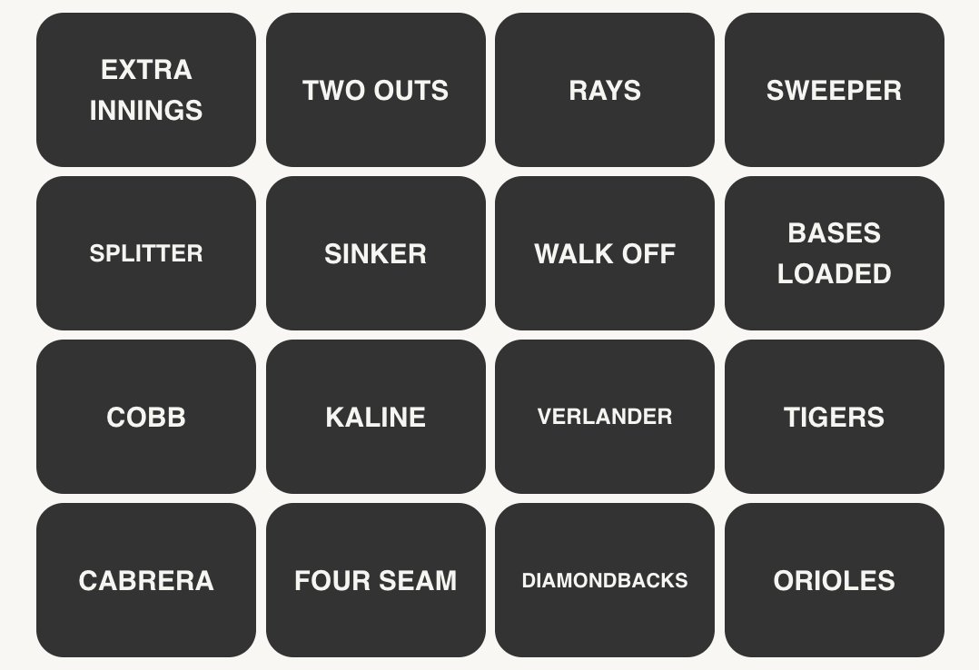 MLB Connections #206