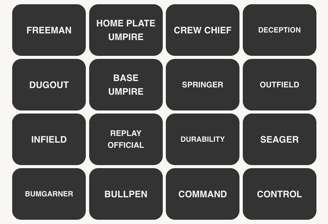MLB Connections #21