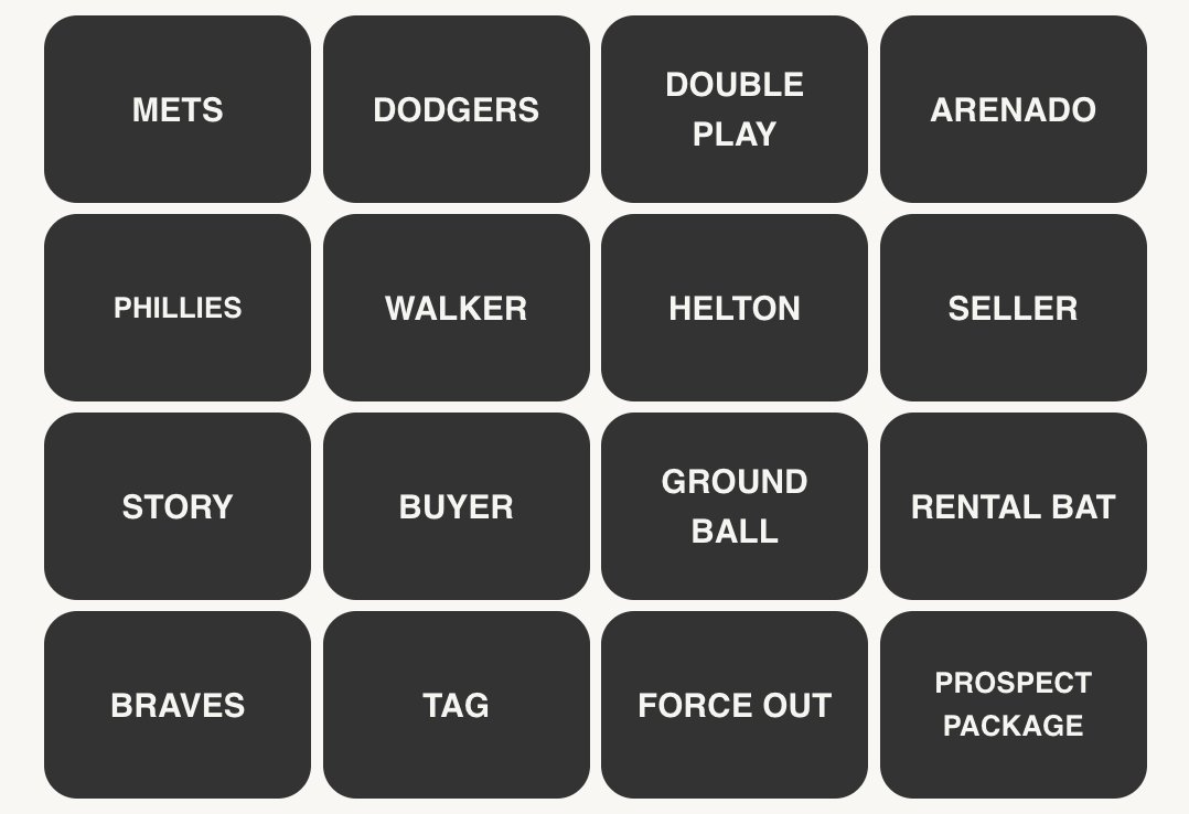 MLB Connections #244