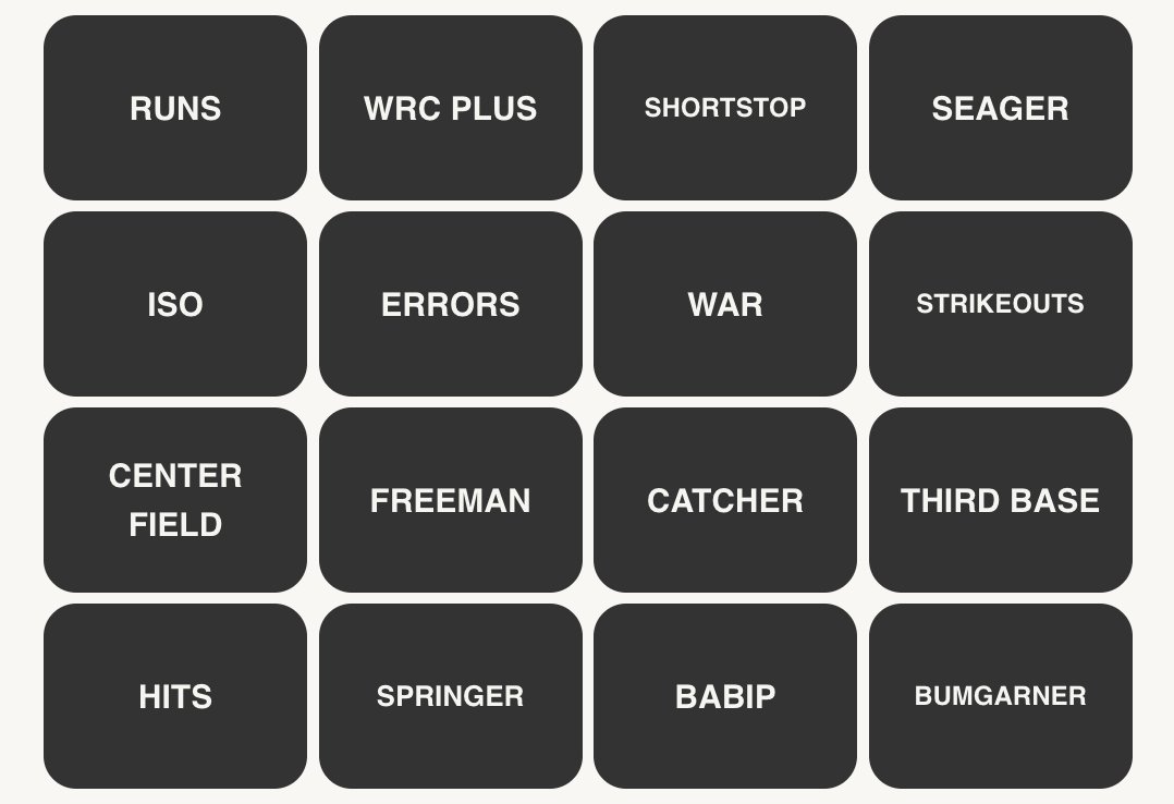 MLB Connections #257