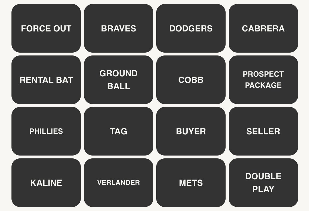 MLB Connections #324