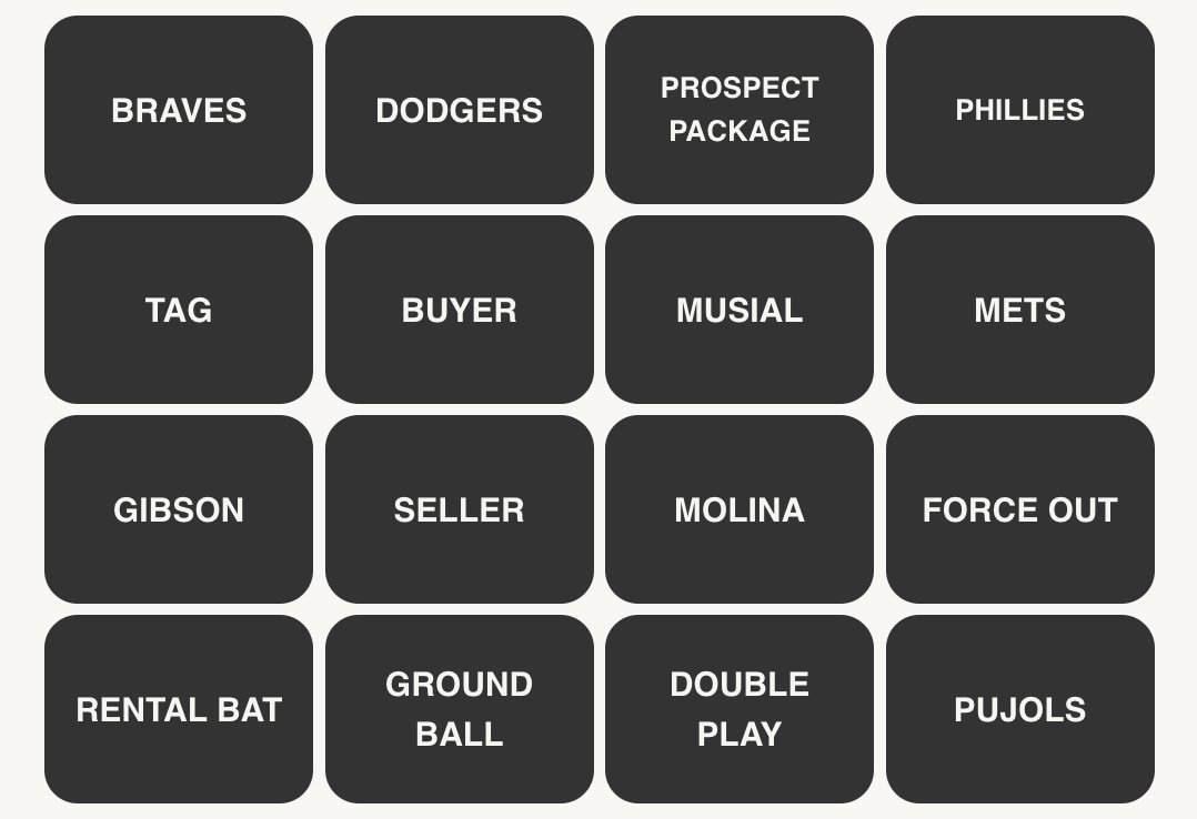 Top 10 National League Teams Sports Connections Games