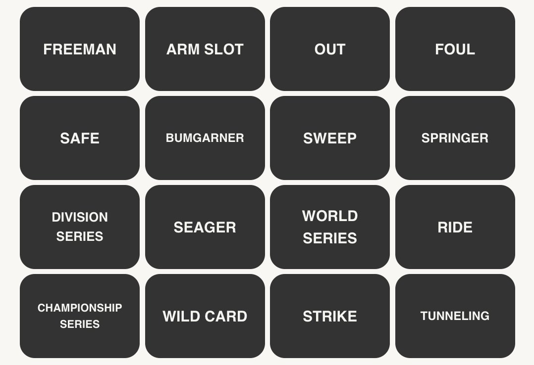 MLB Connections #434