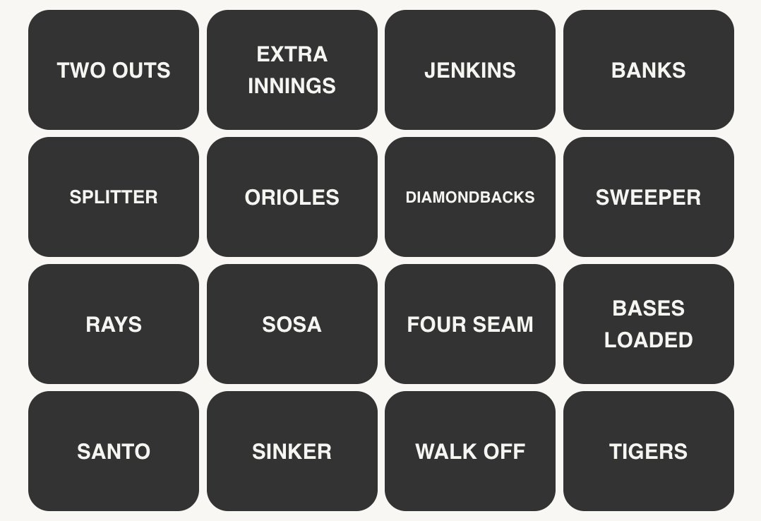 MLB Connections #86