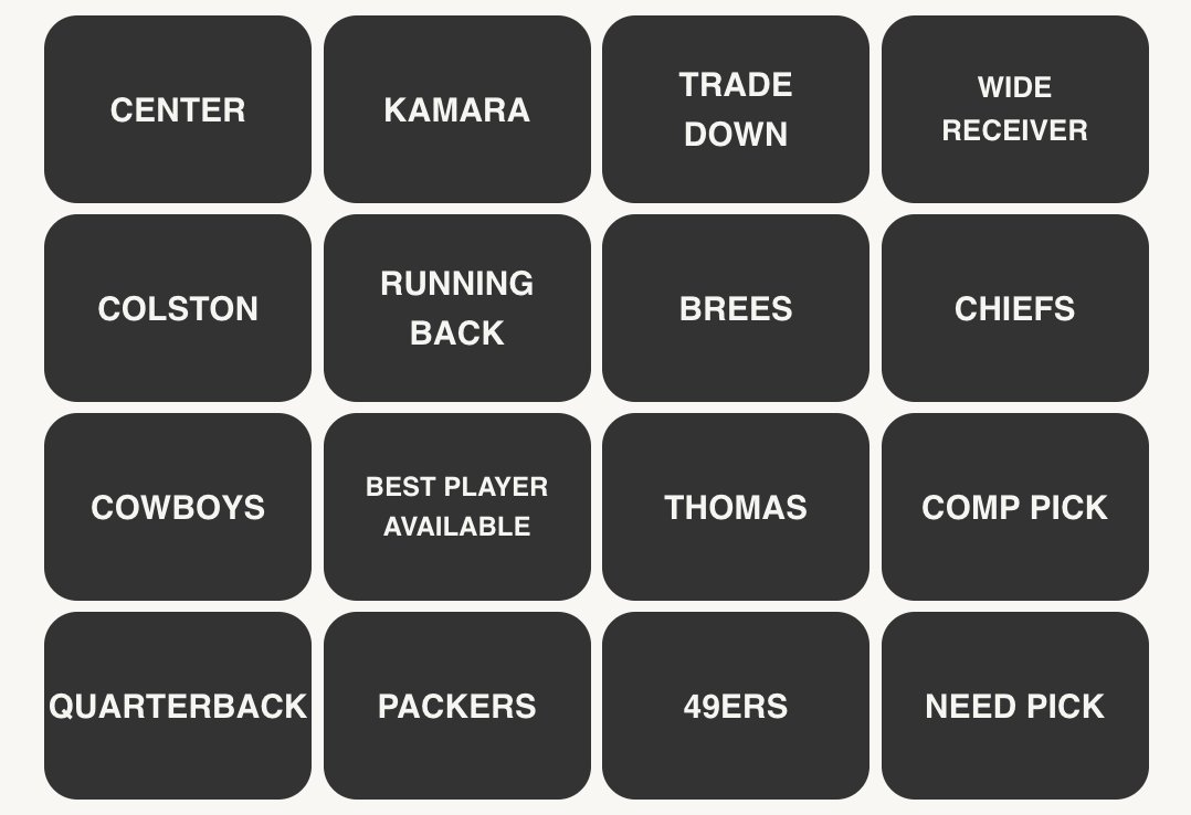 NFL Connections #121