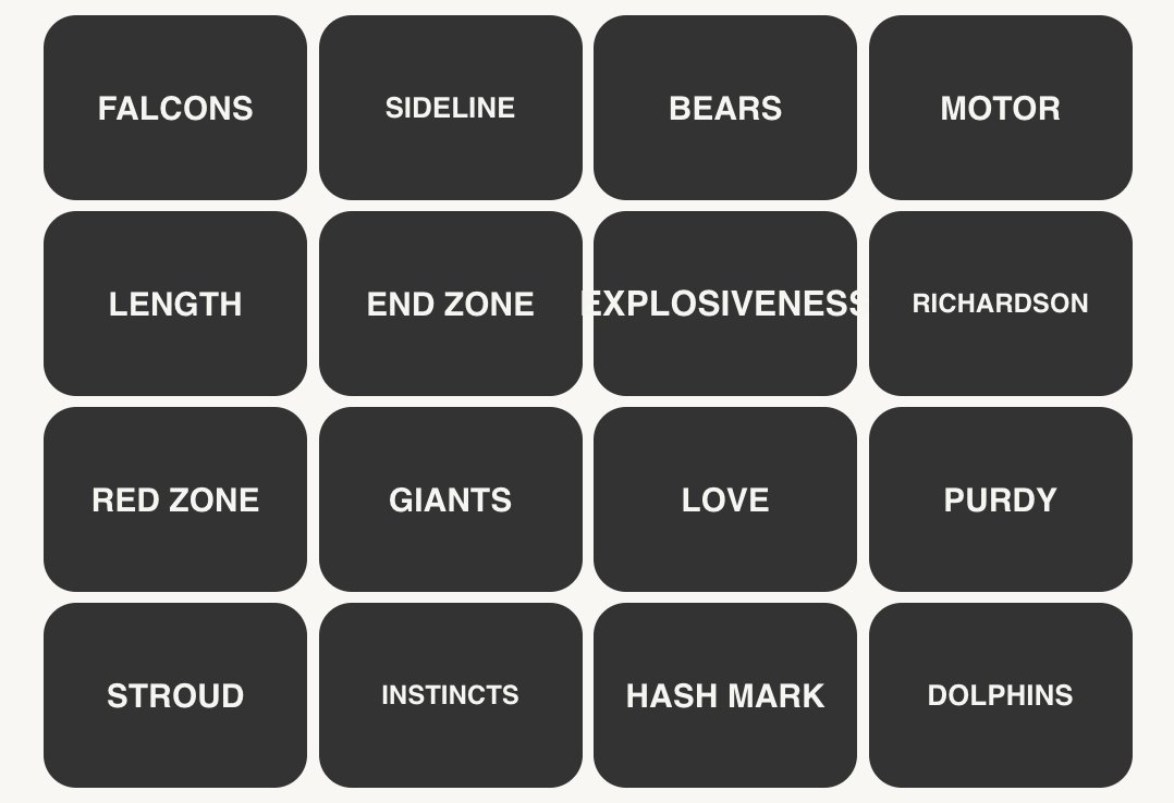 NFL Connections #125