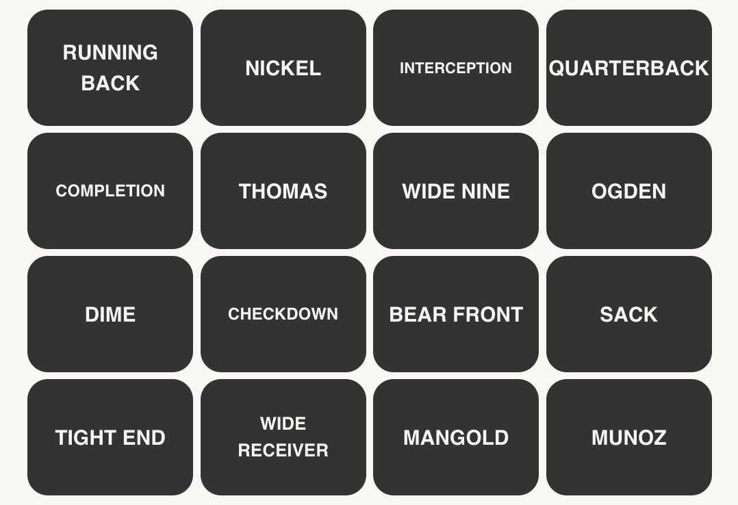 NFL Connections #136