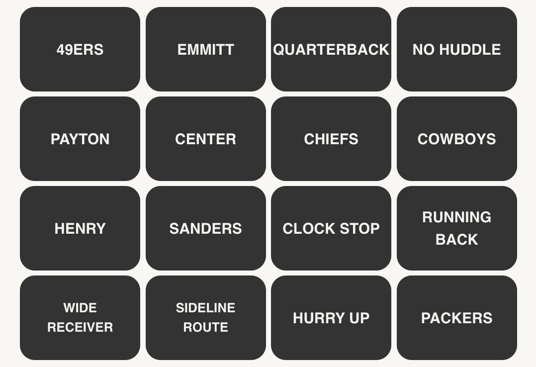 NFL Connections #161