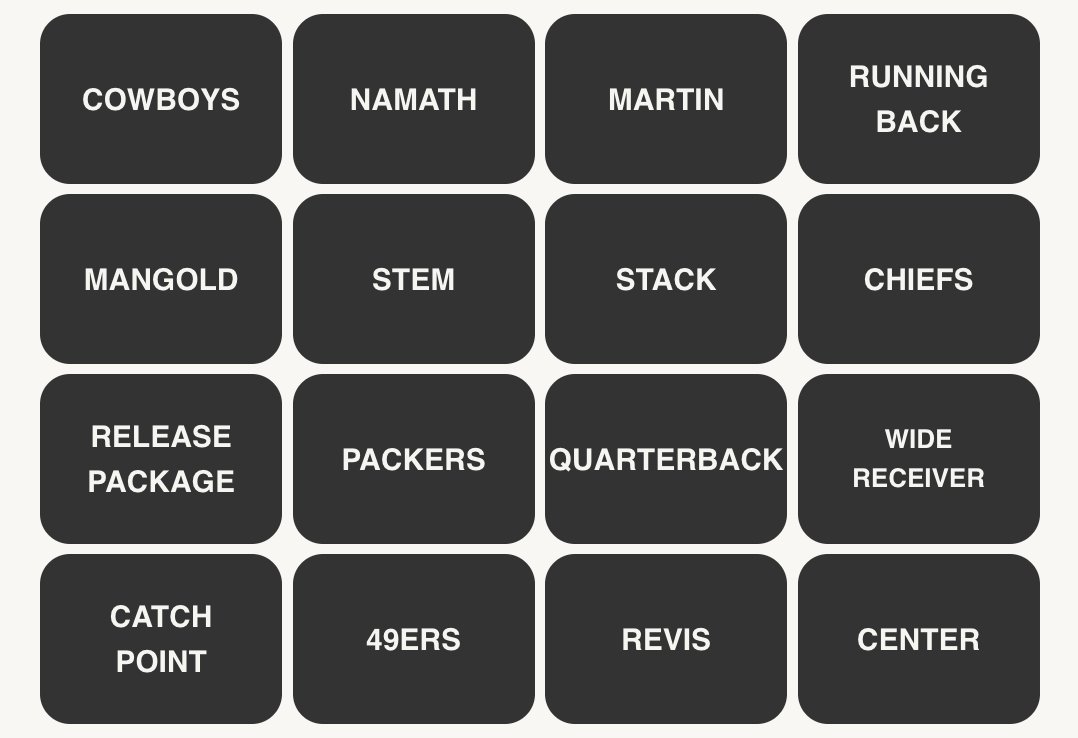 NFL Connections #281