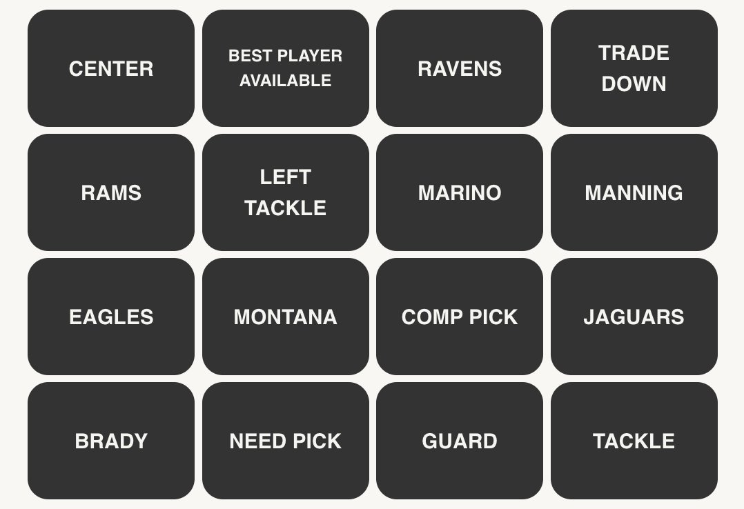 NFL Connections #286
