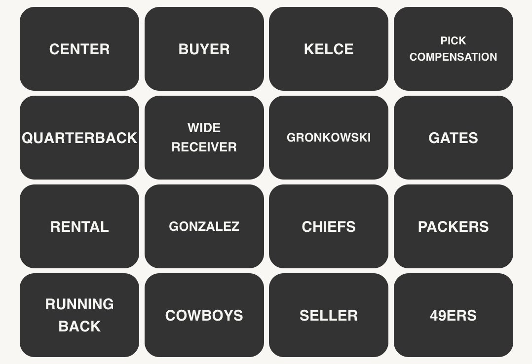 NFL Connections #321