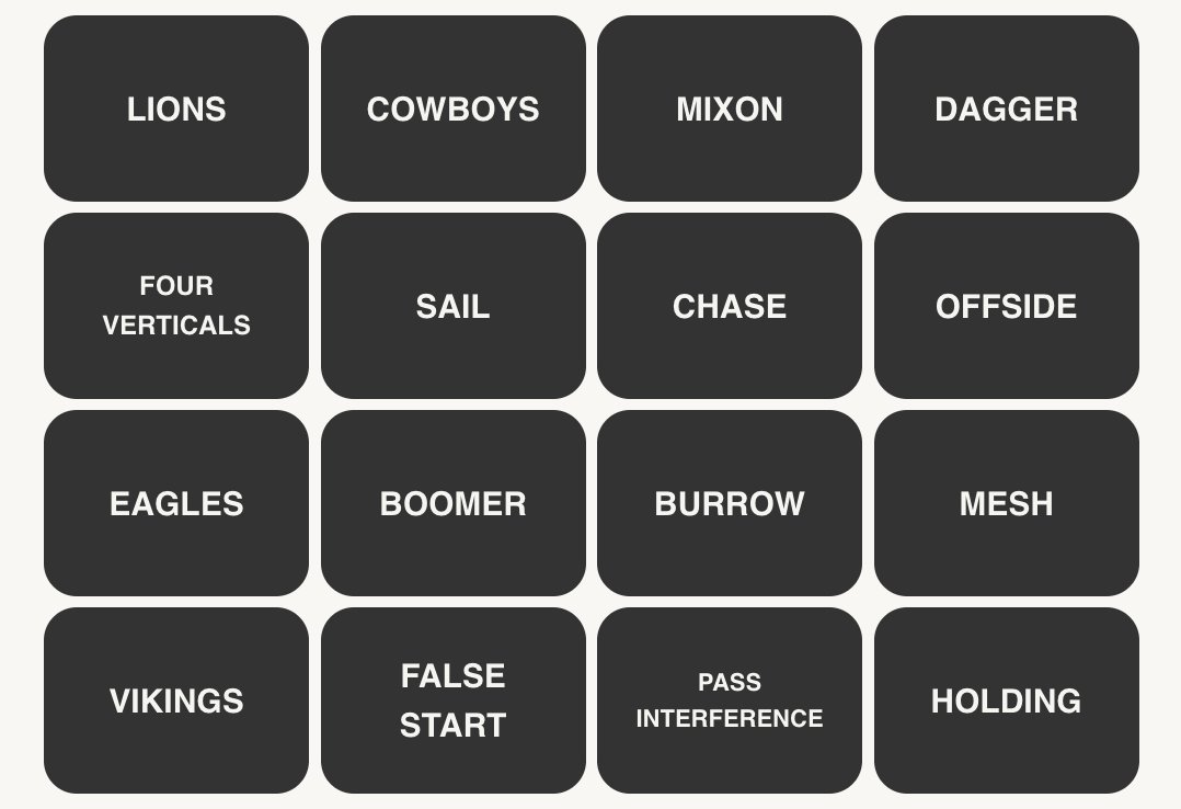 NFL Connections #324