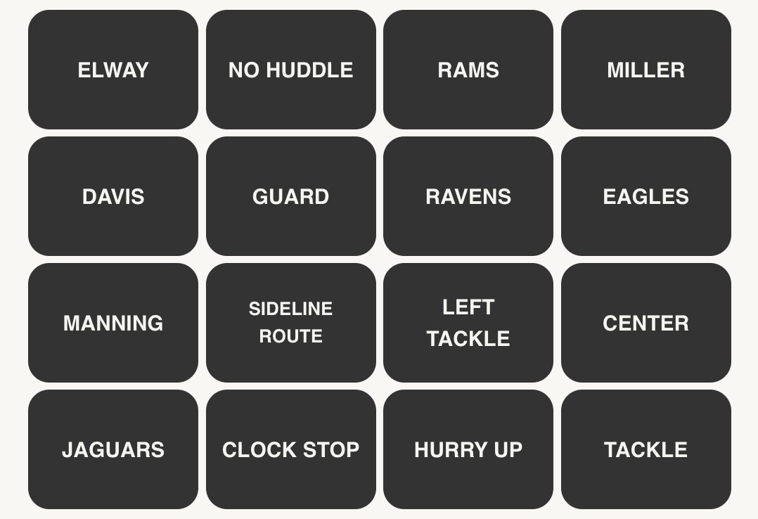 NFL Connections #326