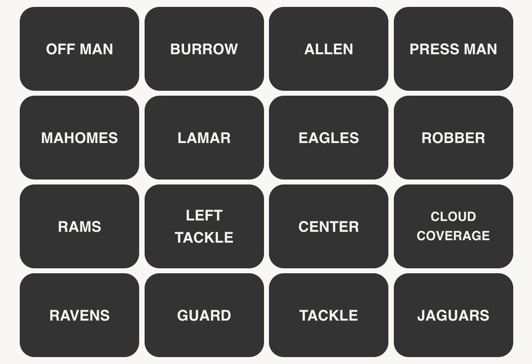 NFL Connections #366