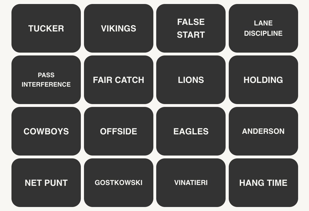 NFL Connections #44