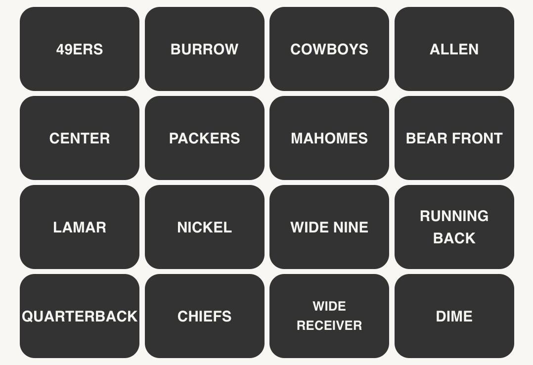 NFL Connections #81