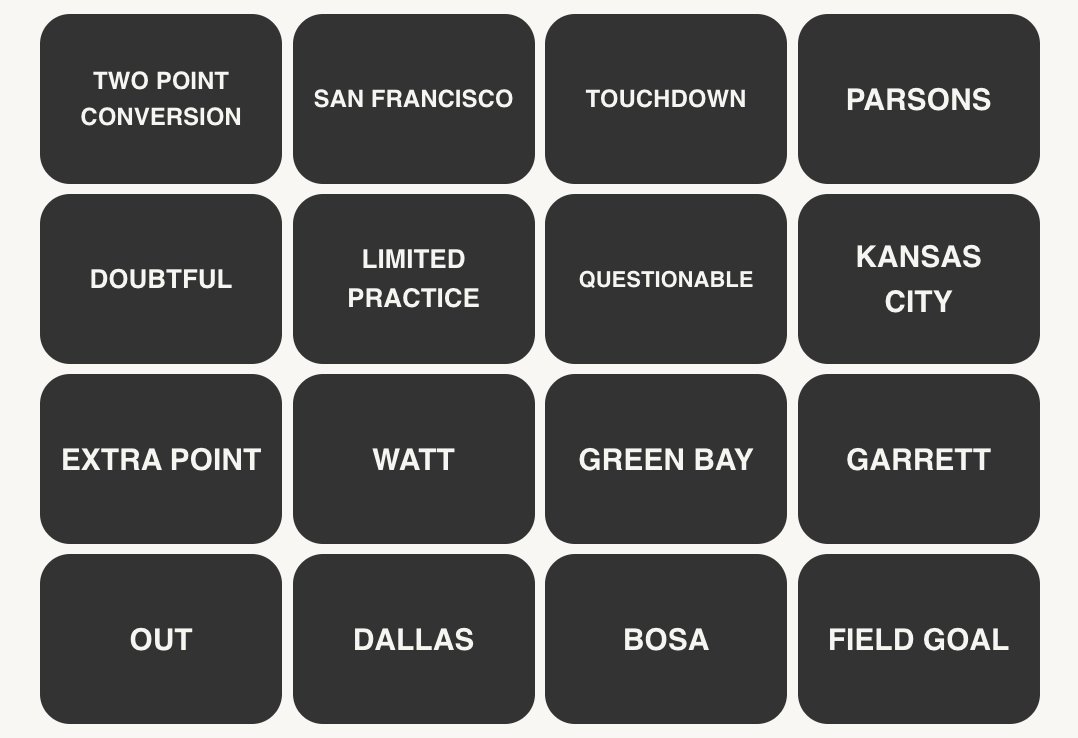NFL Connections #82