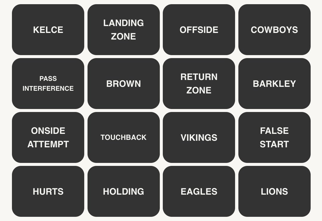 NFL Connections #84