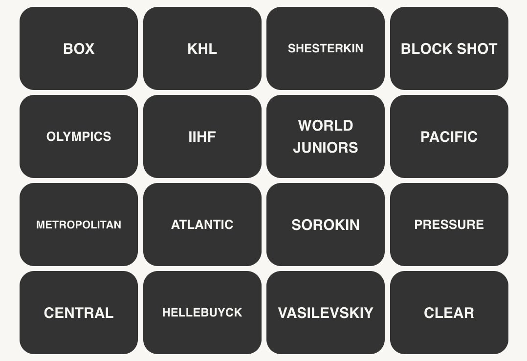 NHL Connections #110