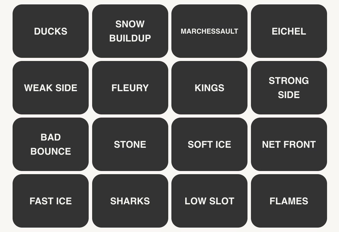 NHL Connections #128