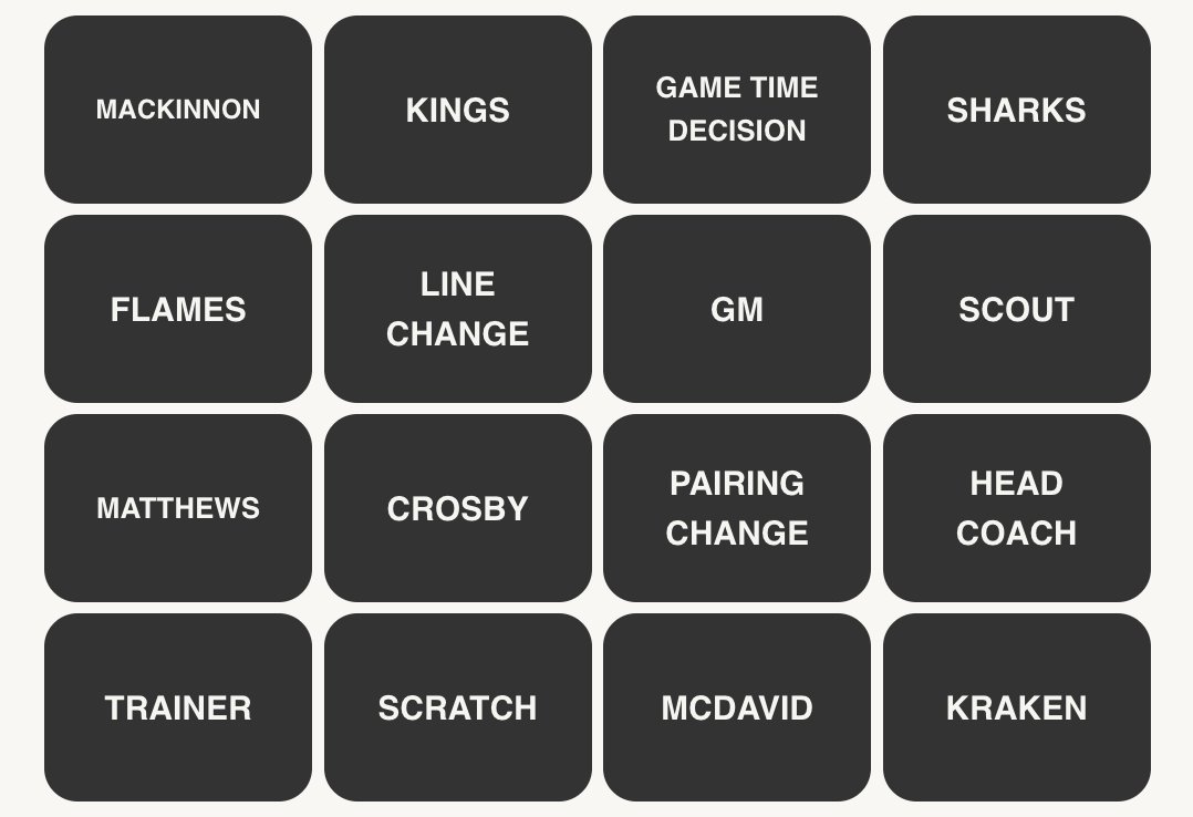 NHL Connections #259