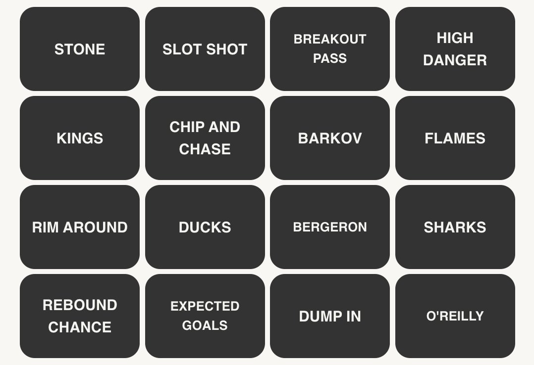 NHL Connections #292