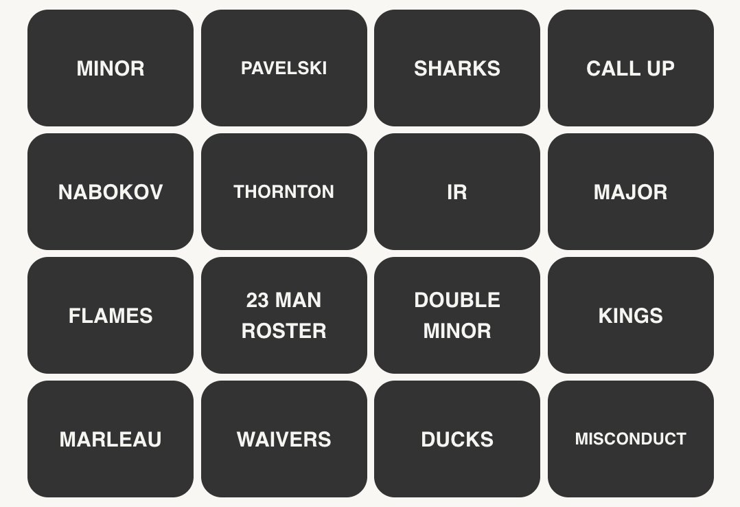 NHL Connections #333