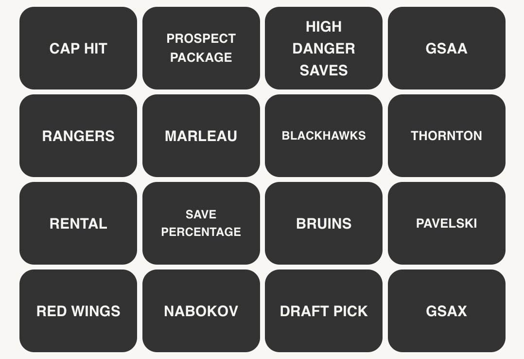 NHL Connections #9