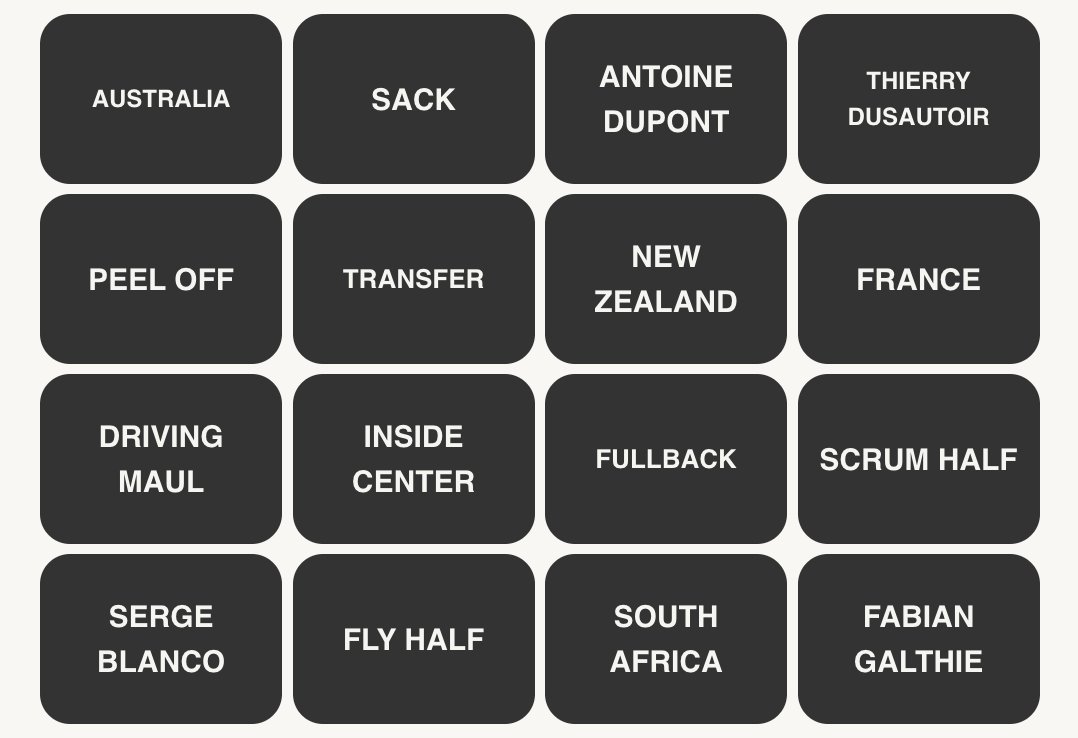 Top 10 Rugby Nations Sports Connections Games